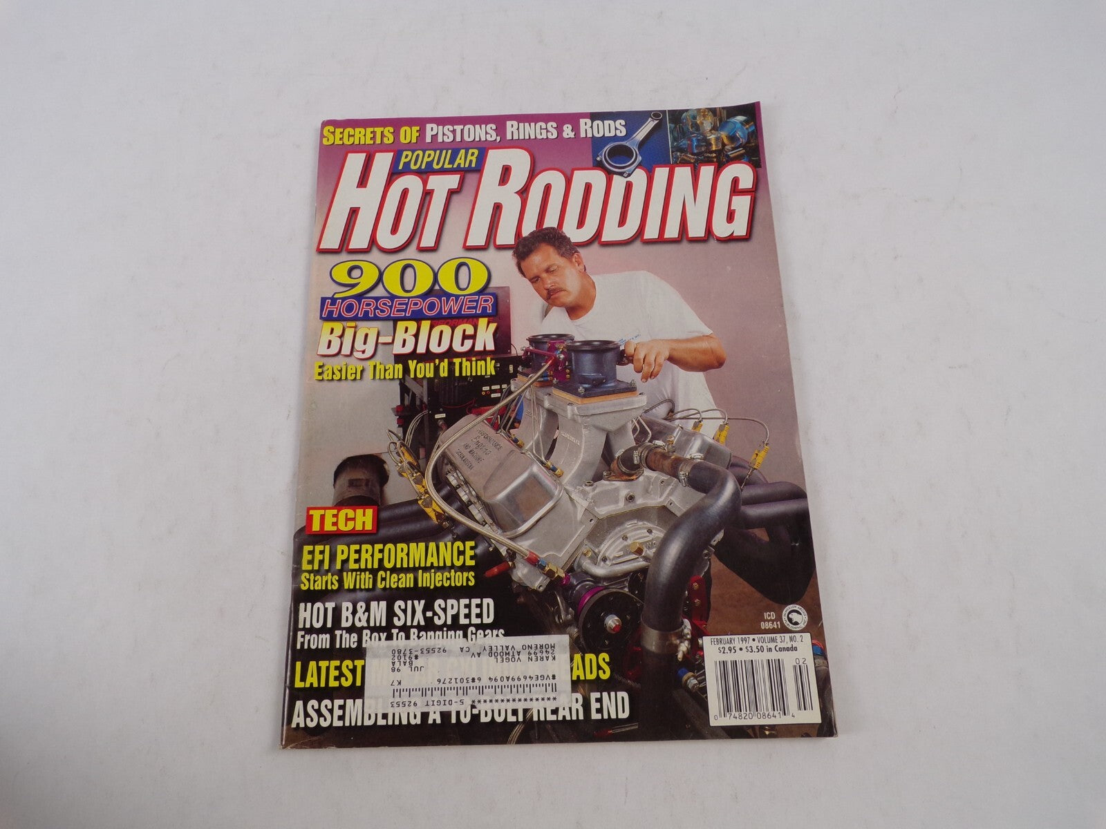 February 1997 Hot Rodding Magazine Secrets Of Pistons, Rings & Rods 900 Horsepo