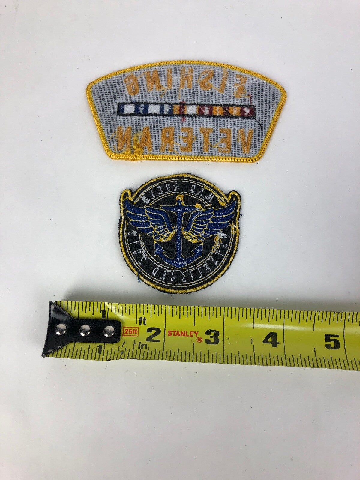 2 x Mad Hueys Australia Embroidered Patch (s) Fishing Veteran Established 2012