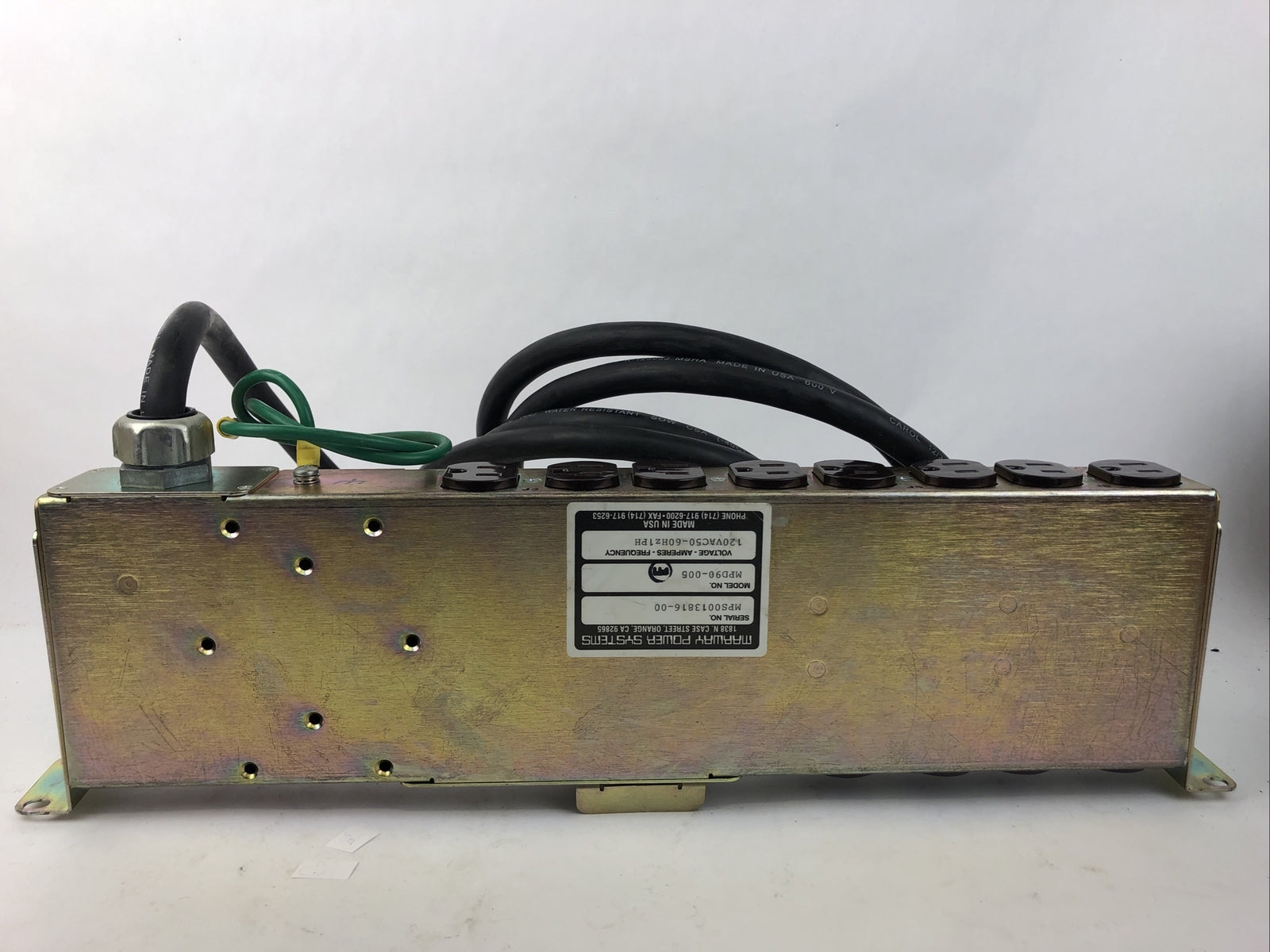 Marway Power Systems California MPD90-005 120 VAC 50 - 60hZ 1 PH - LOOK