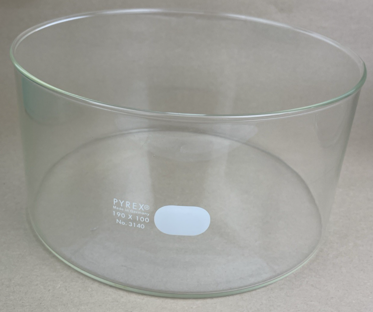 Pyrex Glass 190 x 100 No. 3410 Dishes Laboratory Terrarium Vase Utilitarian Bowl