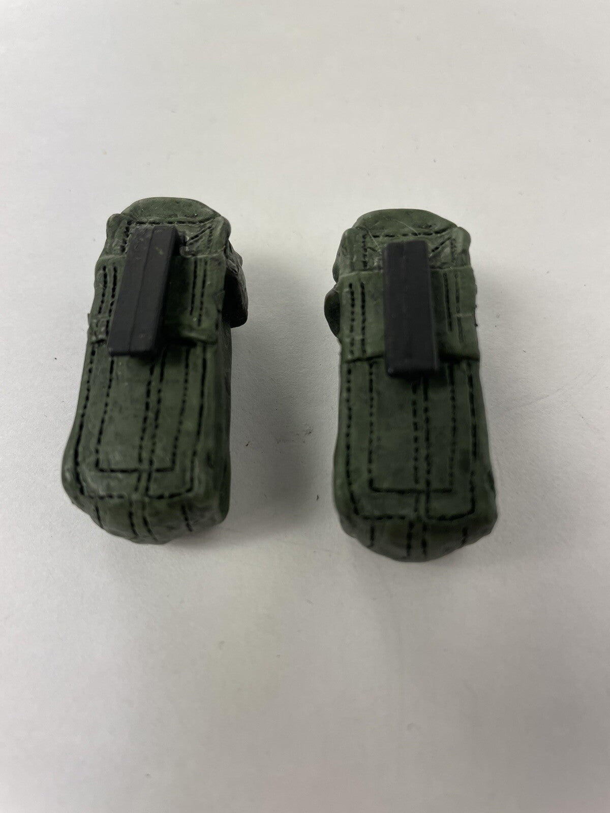 LOT OF 2 VTG 90s GI Joe GREEN ammo pouch For 1/6 Scale 12" Figures