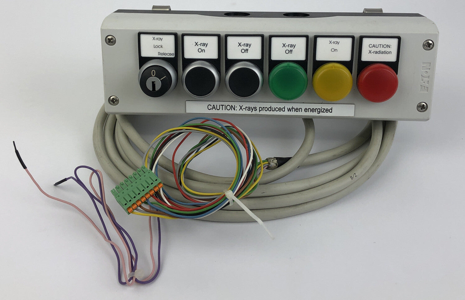 Mounted w Hardware EATON Keyed Locking X-Ray Control Panel Board and Wires LOOK