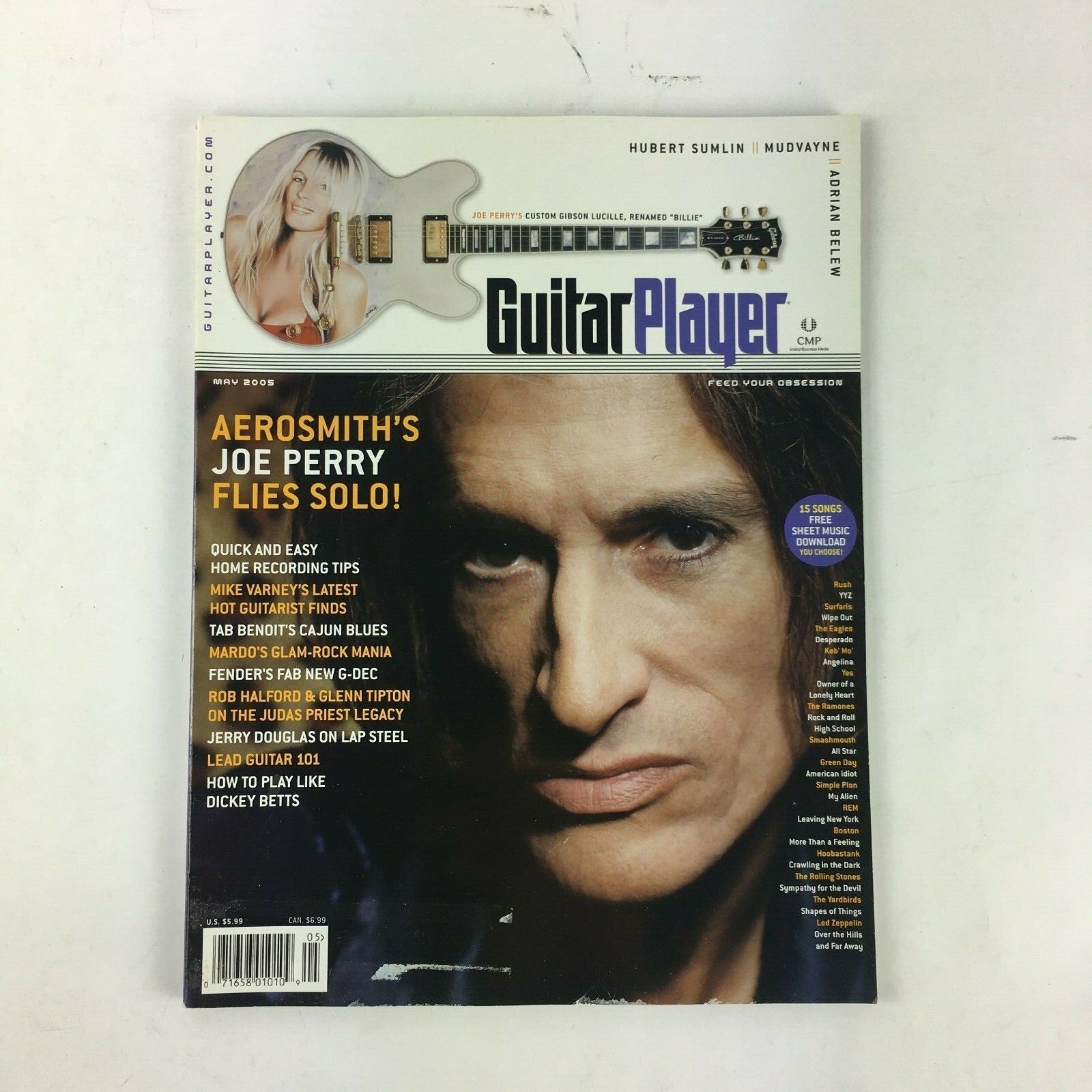 May 2005 Guitar Player Magazine Aerosmith's Joe Perry Flies Solo! Hubert Sumlin