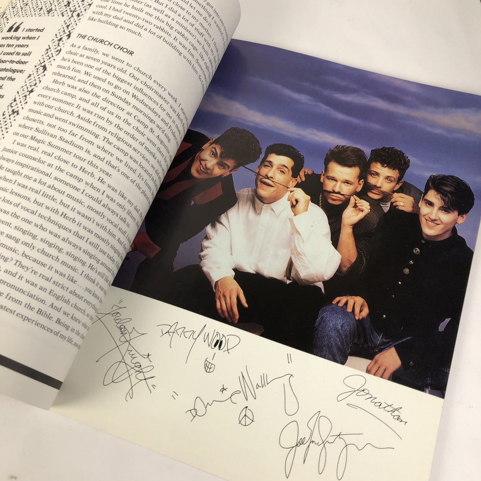 NEW KIDS ON THE BLOCK BOOK OUR STORY VINTAGE 1990 COLLECTIBLE AUTOBIOGRAPHY LOOK