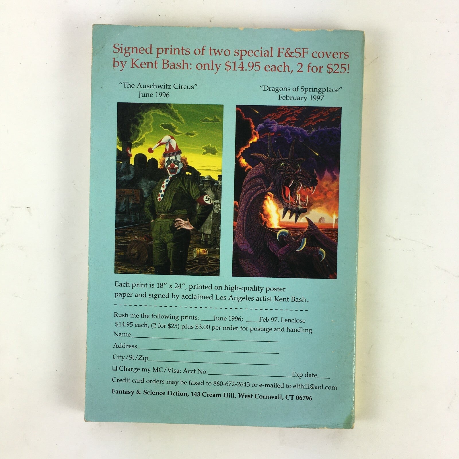 Feb Fantasy & Science Fiction Magazine Dale Bailey Gregory Benford Richard Bowes