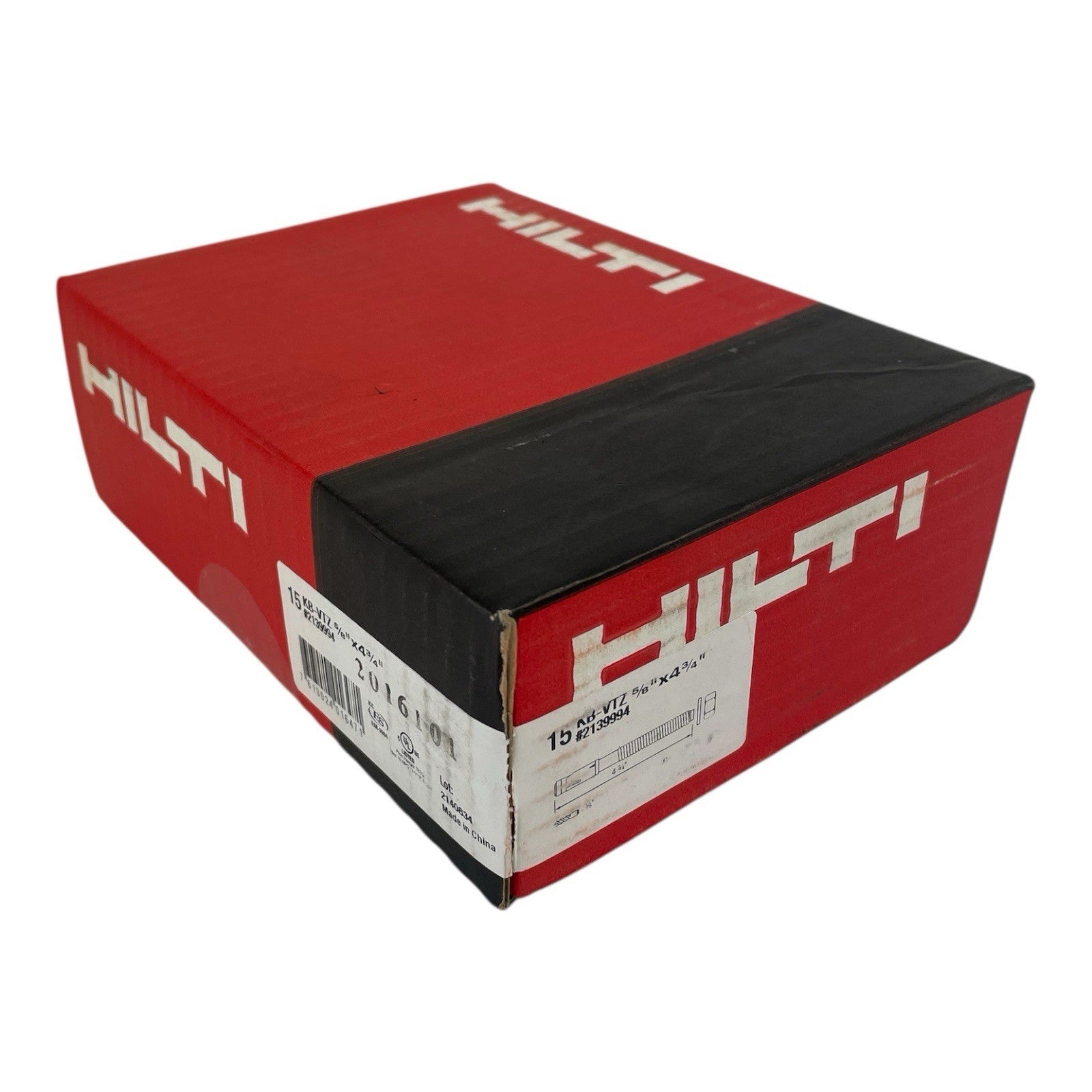 Box of 15 Hilti KB-VTZ 5/8" x 4 3/4" EXPANSION / WEDGE ANCHORS - #2139994