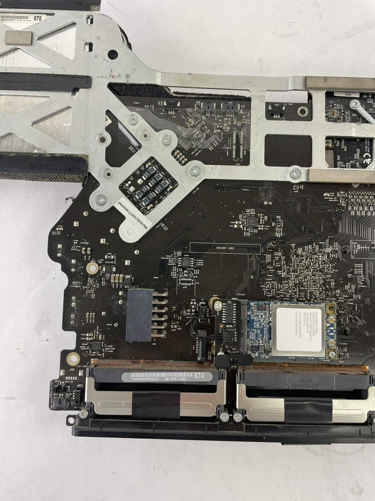 2009 Apple iMac 24" A1225 Logic Board 2.93 GHz Core 2 Duo (E8335)--