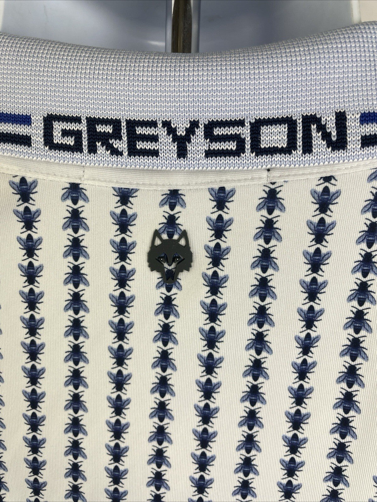 Greyson Men's Large Phoenix & Bees Soft Golf Polo Shirt Royal Dornoch Scotland