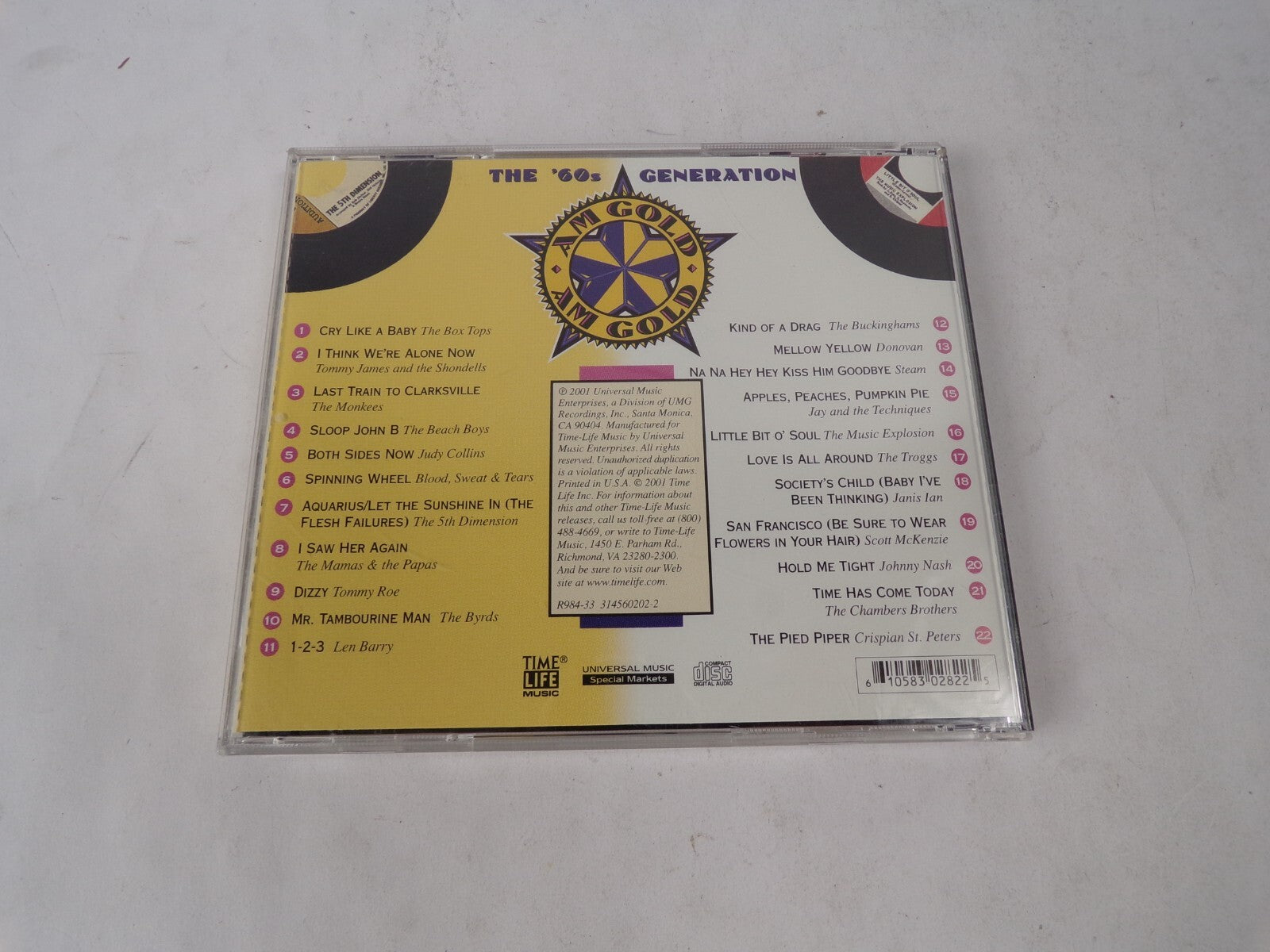 Am Gold Cry Like A Baby I Think We're Alone Now Last Train To Clarksville CD#62