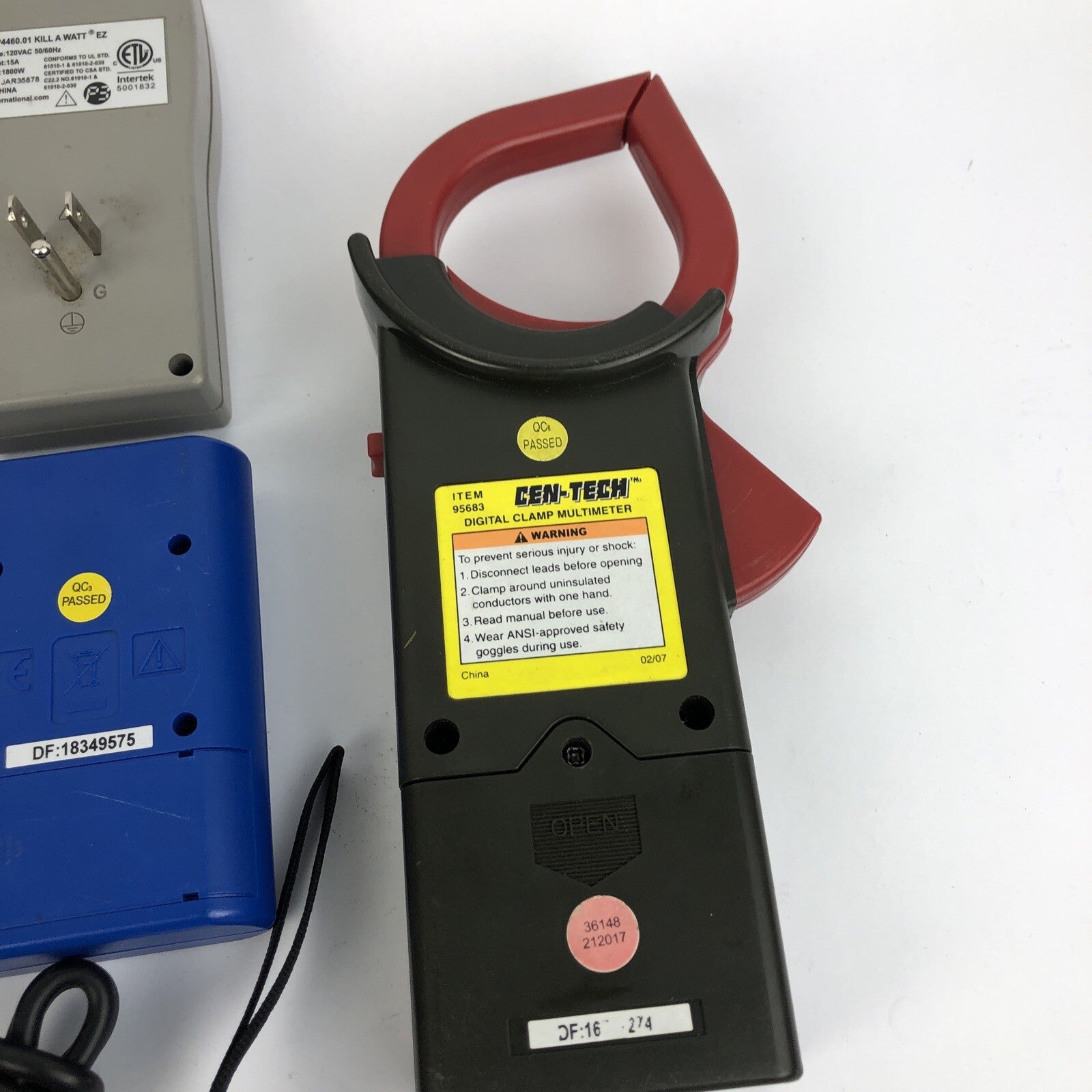 Cen-Tech Electrical Lot Clamp Meter Kill A Watt Circuit Tester Thermometer +++