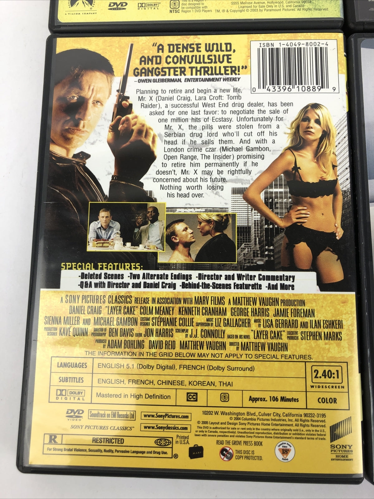 4 x Awesome Action Movies Smokin Aces, Layer Cake, The Bank Job, The Italian Job