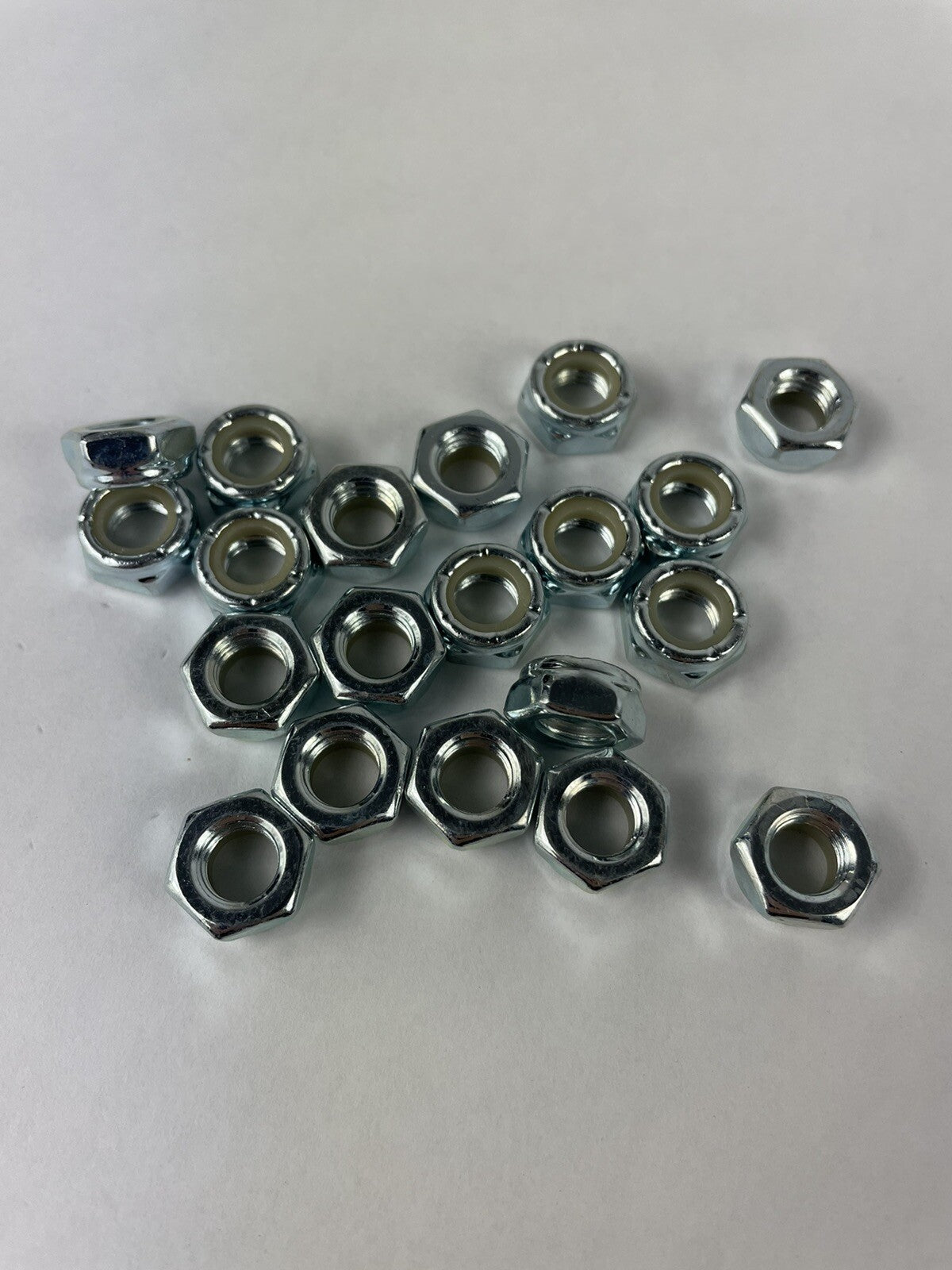 5/16"-24 Chrome Plated Steel Zinc Fine Thread Nylon Insert Lock Nuts (20 pcs.)