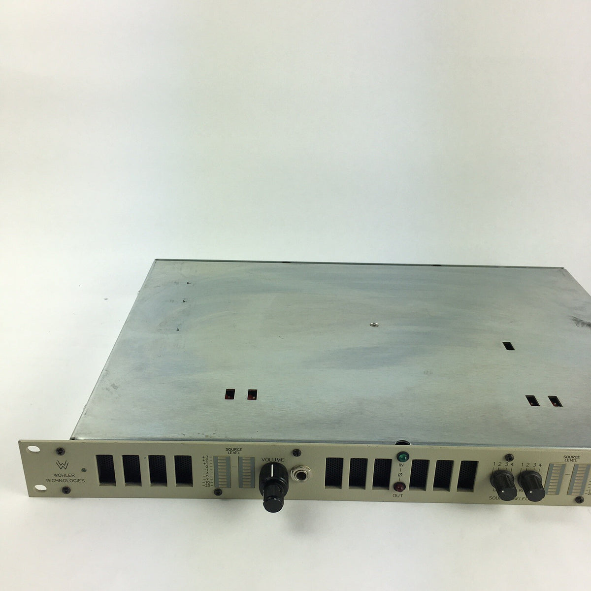Wohler AMP-1A Stereo Analog Audio Confidence Monitor Amplifier Speaker Panel 1U