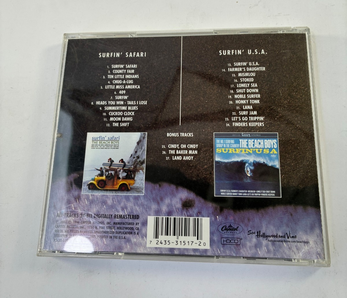 The Beach Boys Surfin Safari Surfin USA Capitol CD 2001