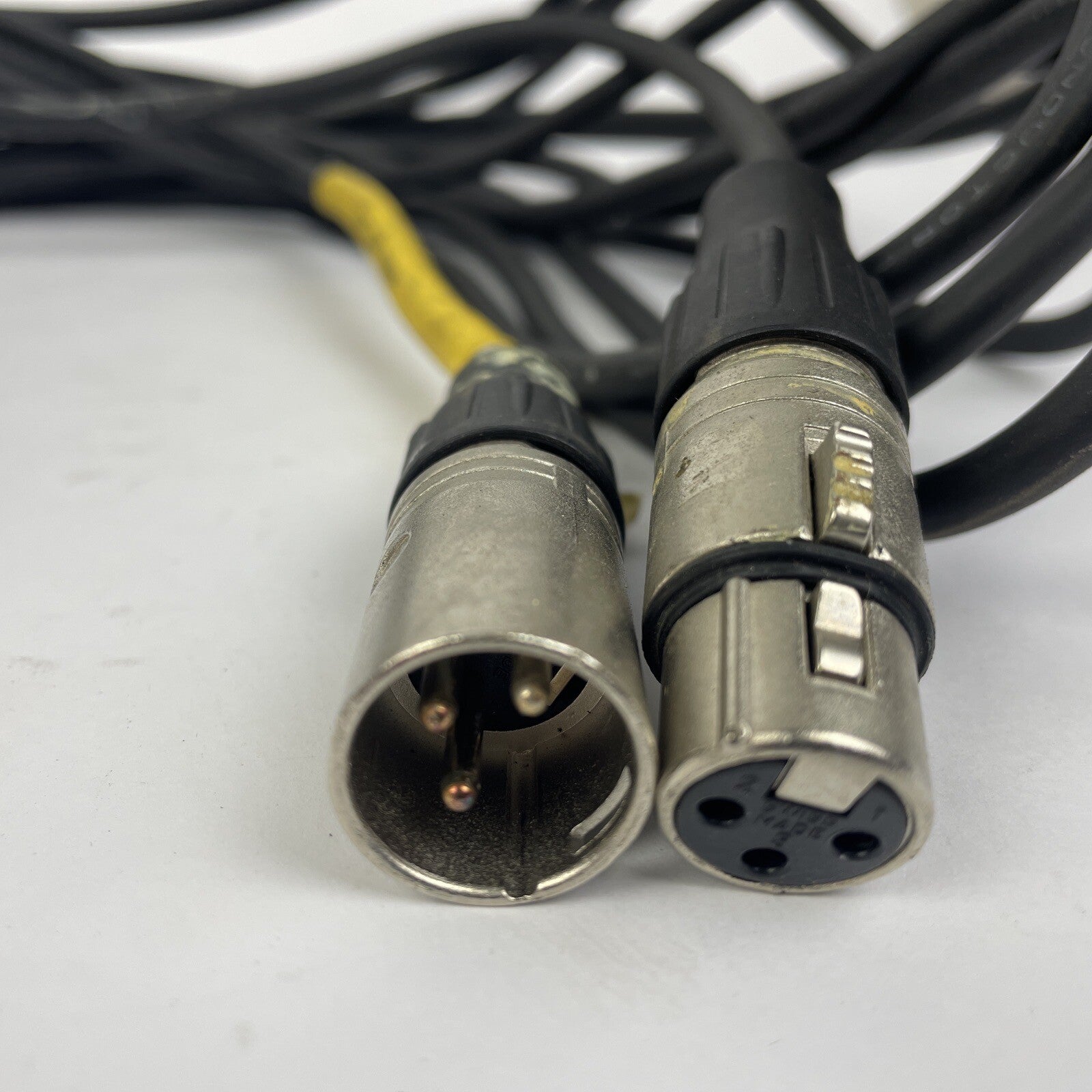 OEM Neutrik XLR Microphone Cable Male To Female 3-Pin Mic Audio Lead 27ft Grey
