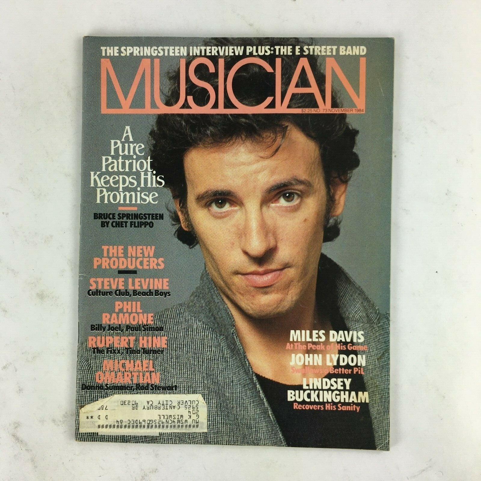 November 1984 Musician Magazine A Pure Patriot Keeps His Promise Miles Davis