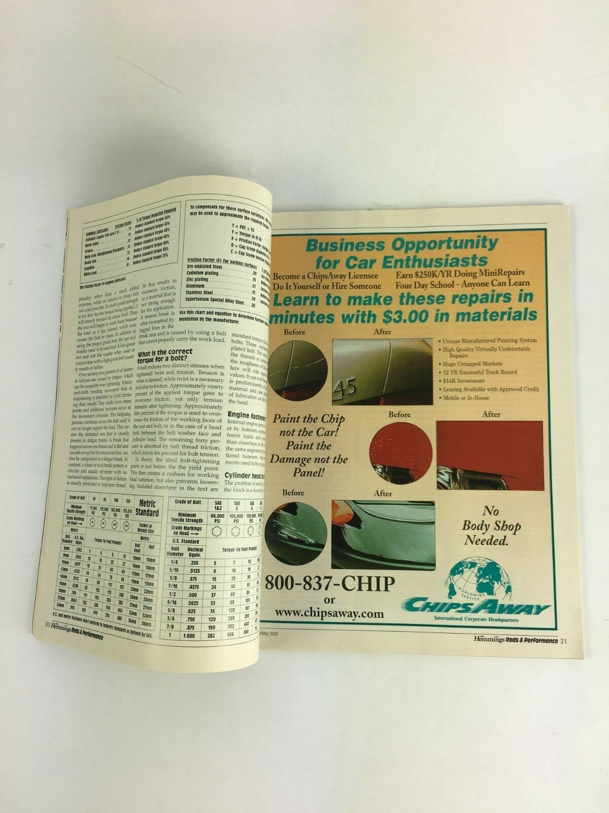 May 2001 Rod & Performance Sweet '39 Forgotten Flyers Alternative Engines
