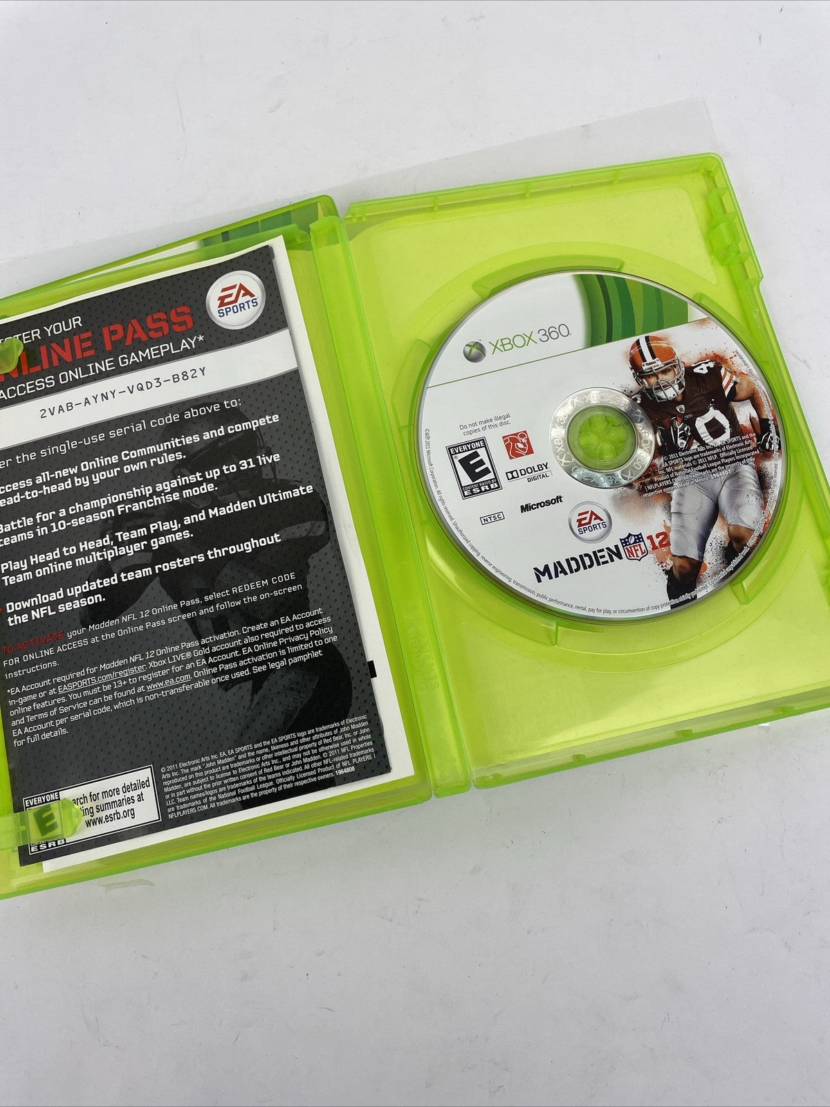 2 x XBOX 360 Madden NFL 12 ( Microsoft Xbox 360, 2011 ) NCAA Football 2011 Tebow