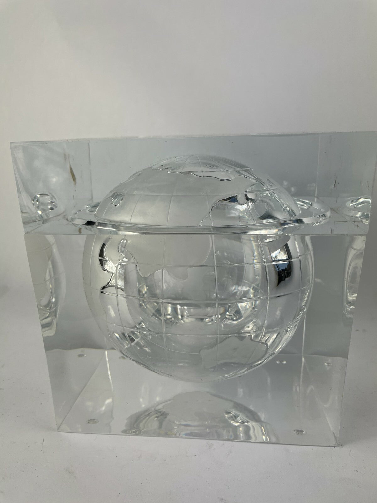 Glass Decorative Crafted Globe Home Decor Lot of 2
