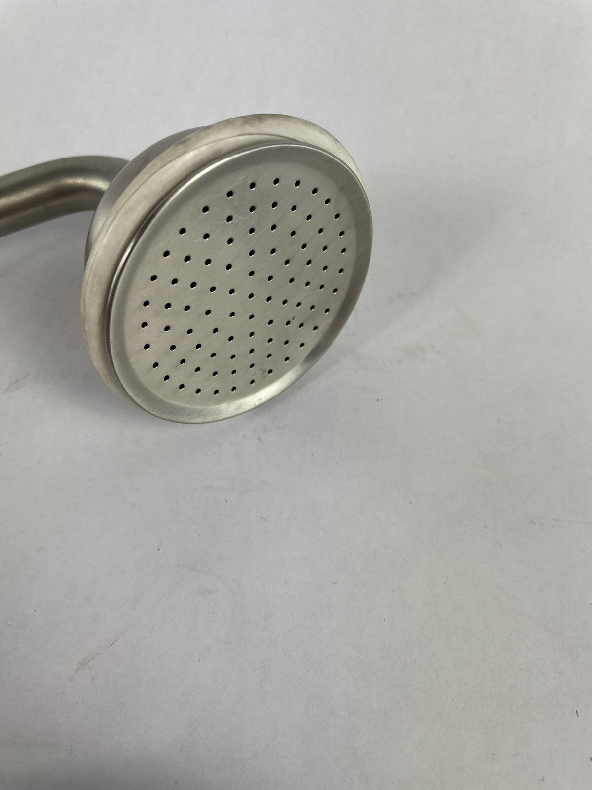 THG Paris brushed nickel rim-mounted hand shower with 2-meter hose and angle rest
