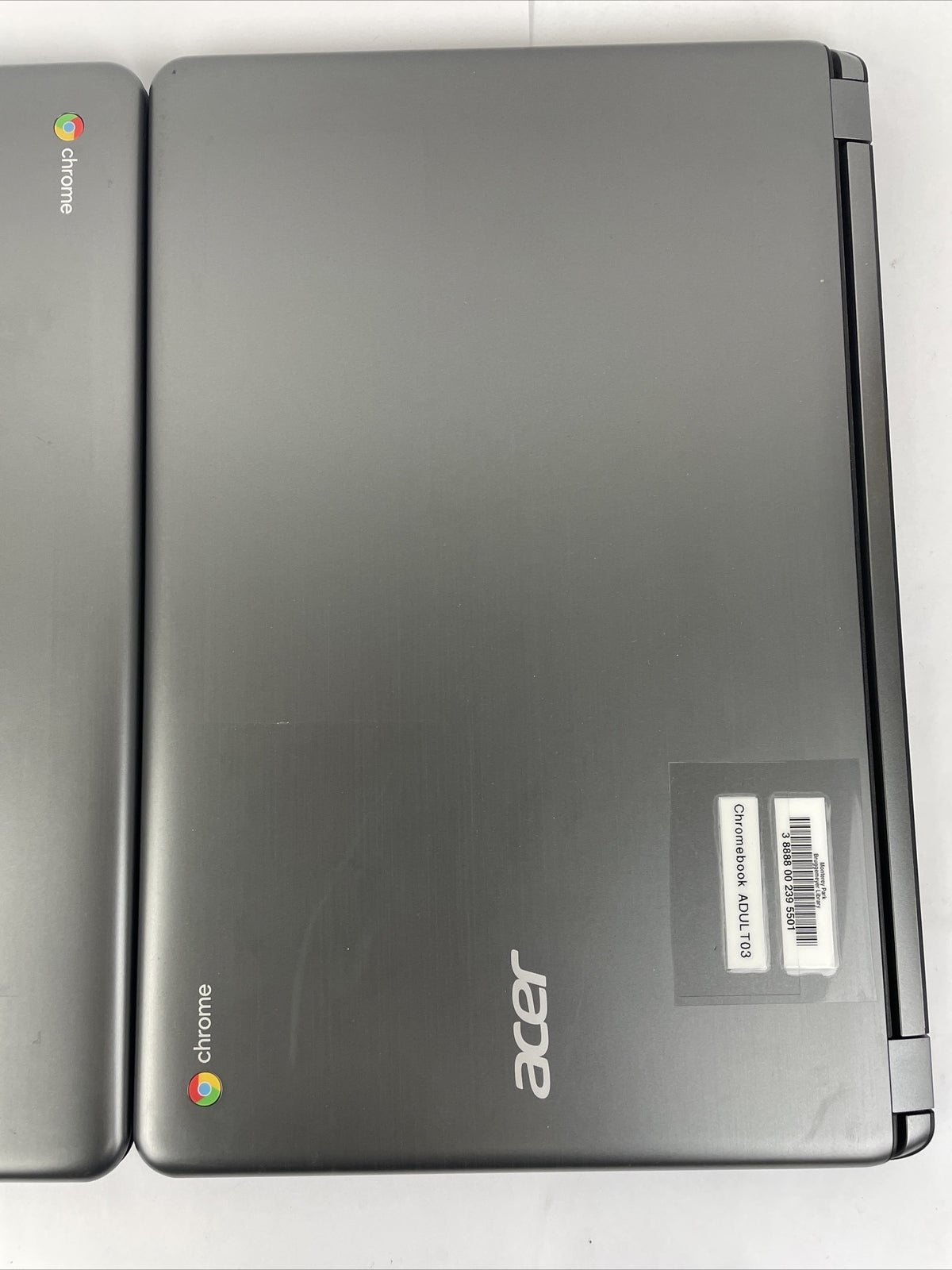 Lot of 2 x Acer Chromebook 15 - CB3-532 - Model N15Q9 - No Power Cords Included