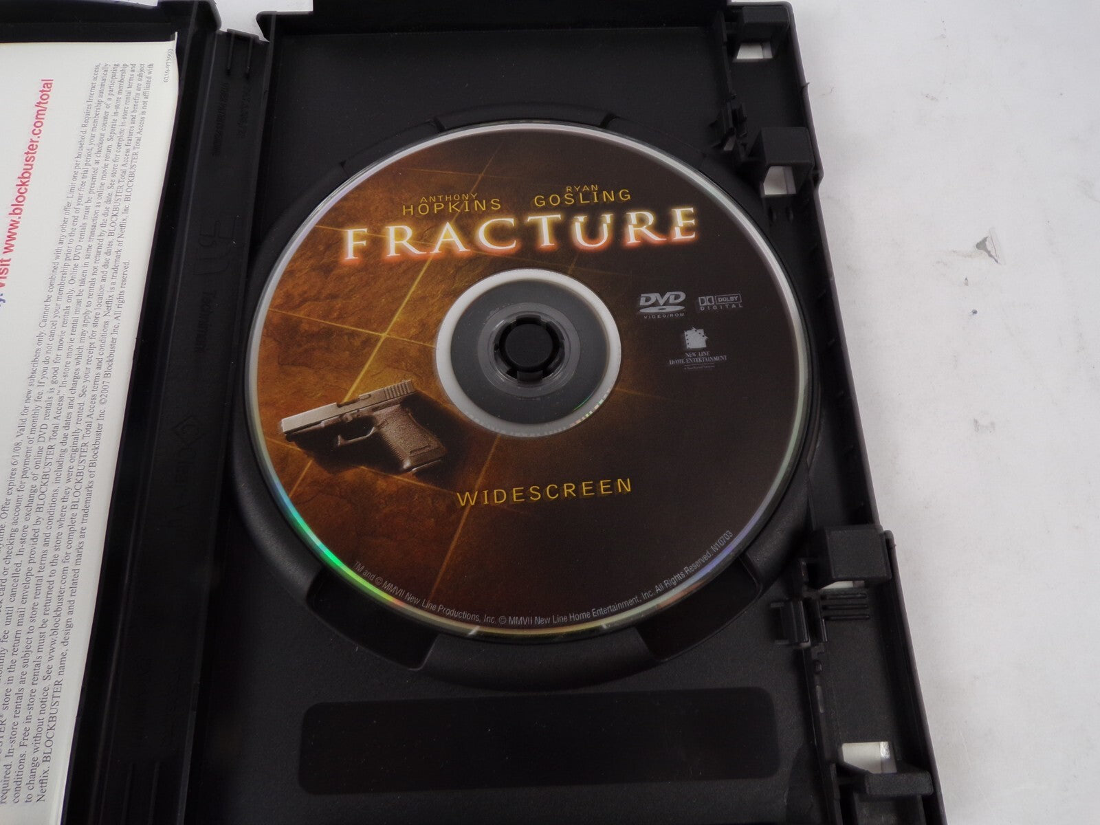 Fracture Anthony Hopkins Ryan Gosling Widescreen Academy Award Winner DVD Movies