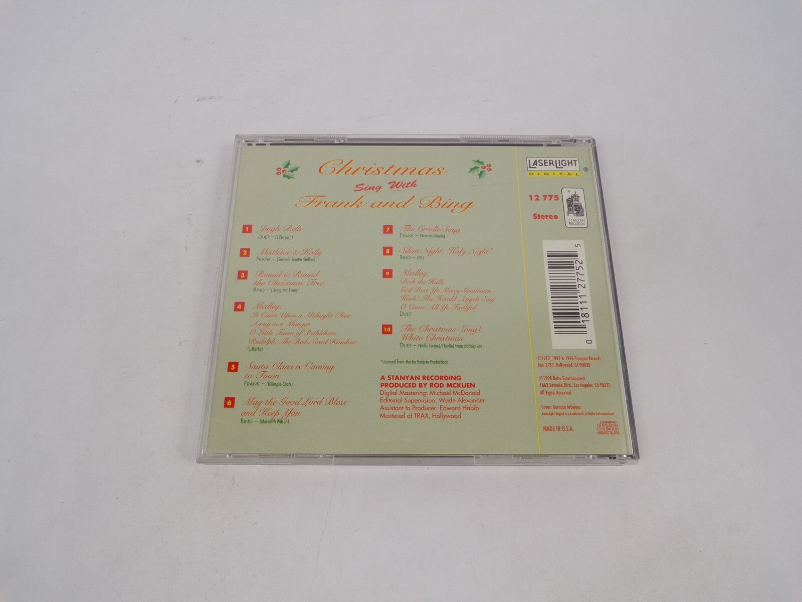 Christmas Sing With Frank And Bing Jingle Bells Mistletoe & Holly Round & CD#69