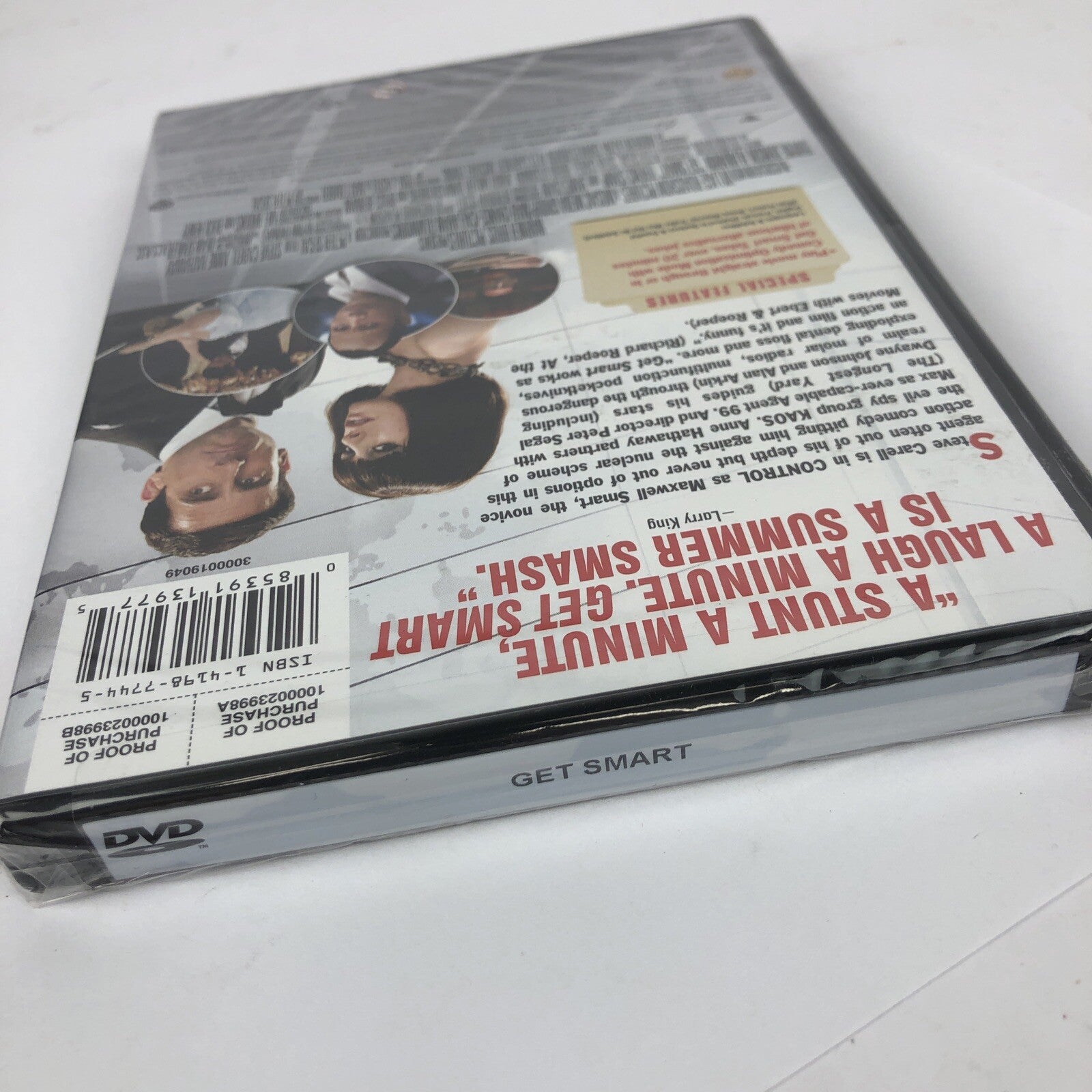 Get Smart (DVD, 2008) Steve Carell Anne Hathaway Dwayne Johnson New Sealed