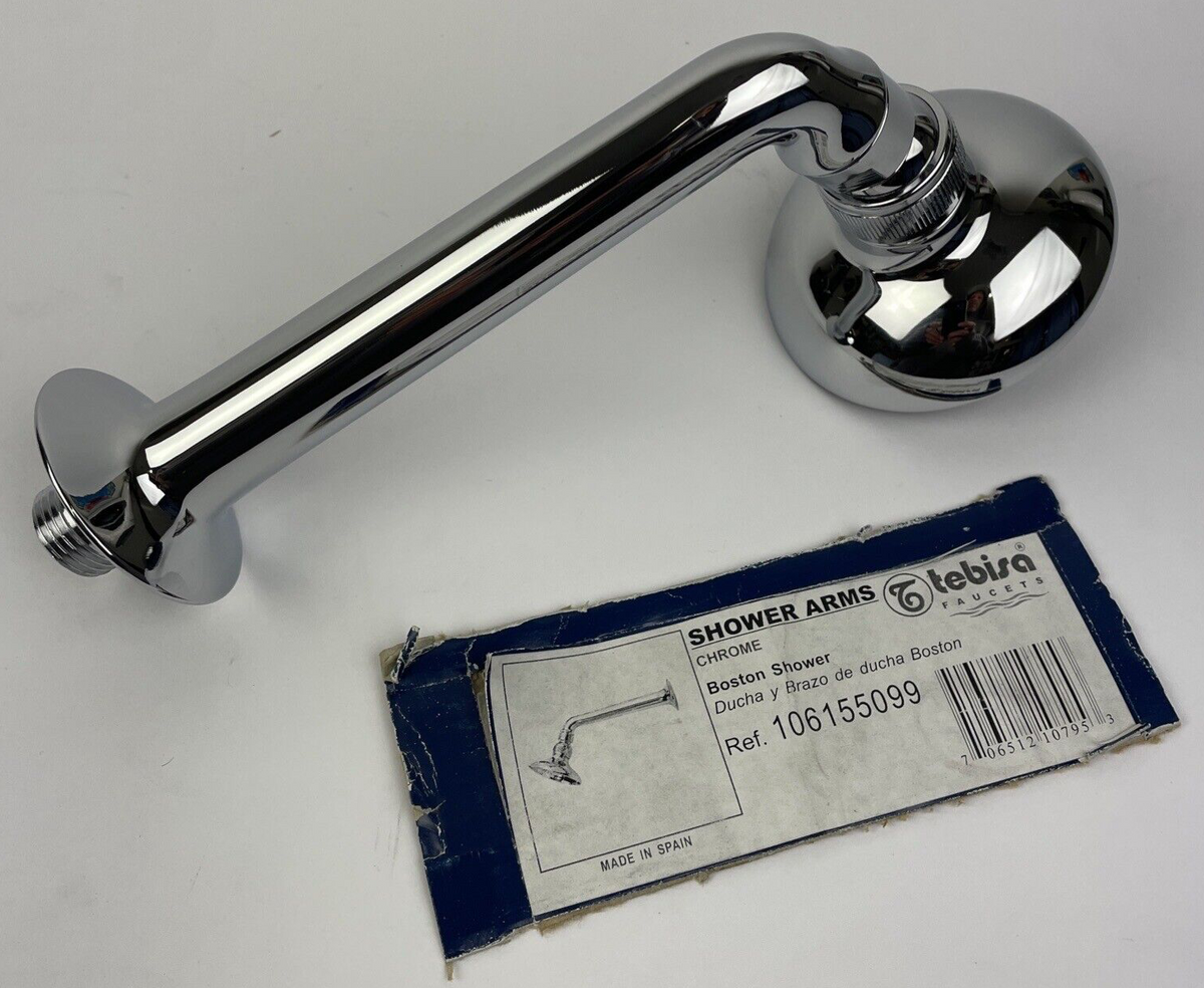 Tebisa BOSTON SHOWER 6" Arm Rainfall Massage Shower Head Chrome Made in Spain
