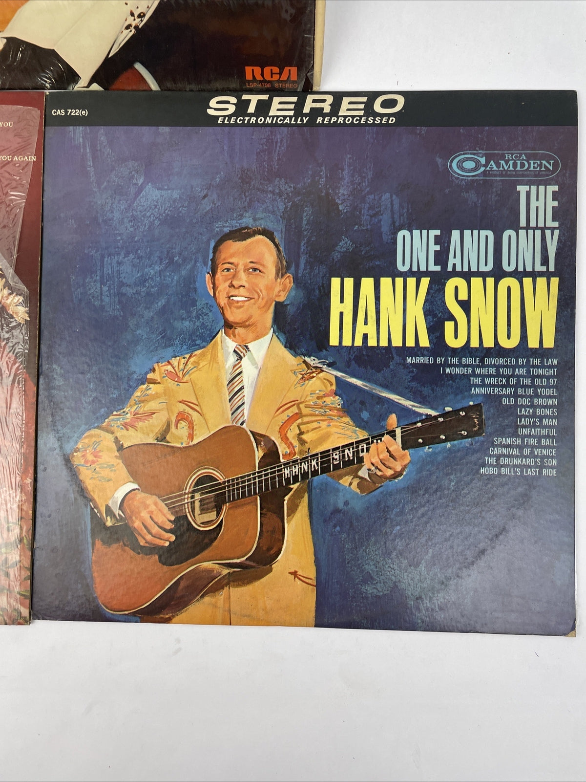 3 x HANK SNOW - THE ONE AND ONLY - HELLO LOVE - The Best Of H.S. LP Vinyl Record