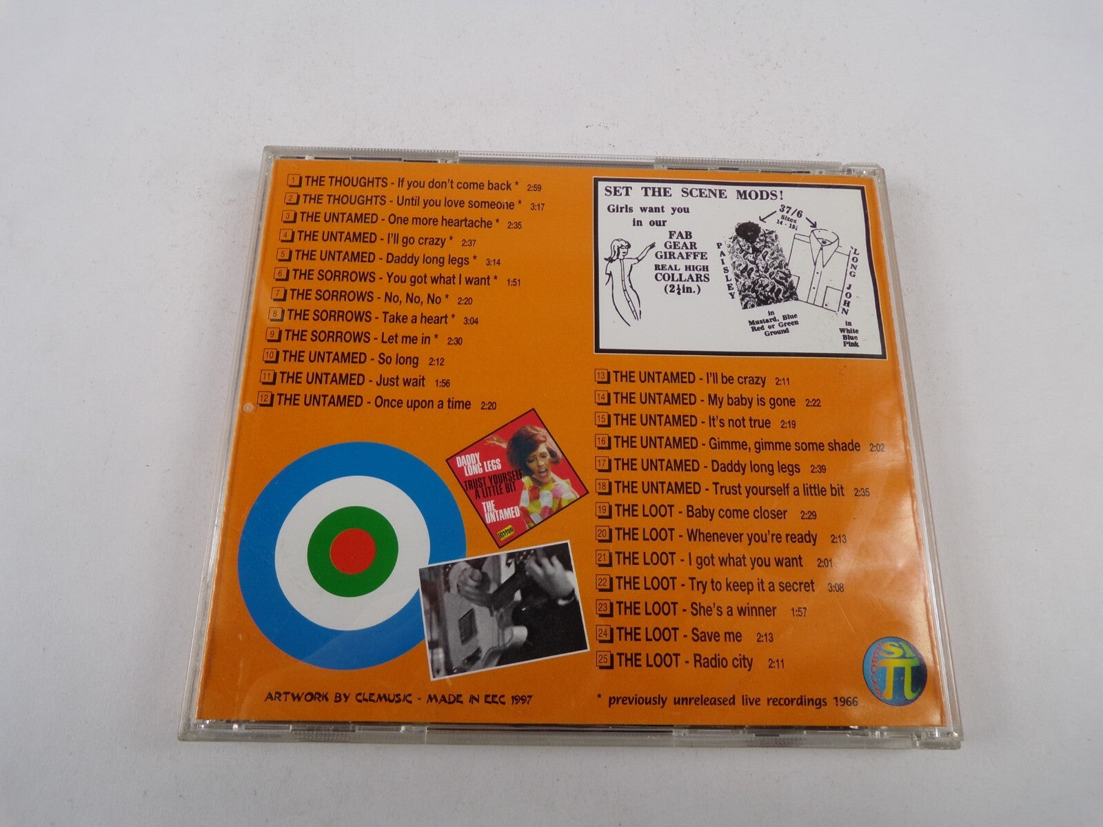 Untamed & Innocent If You Don't Come Back One More Heartache I'll Go Crazy CD#14