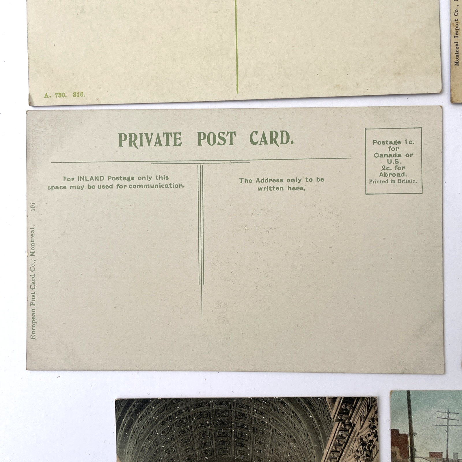 Montreal Quebec Canada Antique Early 1900's Post Card Lot of 10 - Jean Baptiste