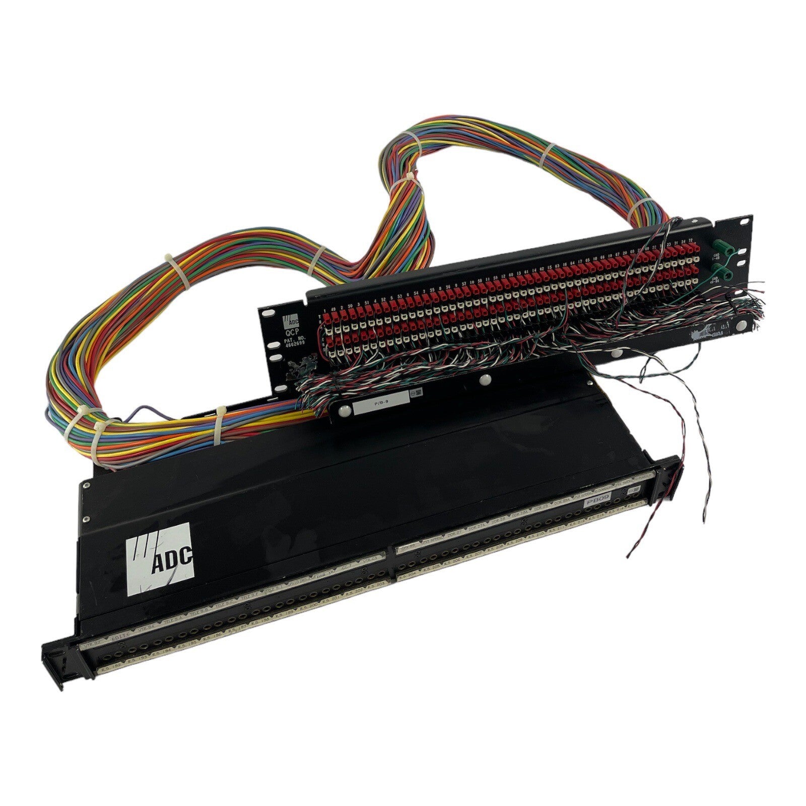 Bantam TT ADC 96 patchbay connected to ADC UP-96NMKII PPC RACKMOUNT Patchy PB9