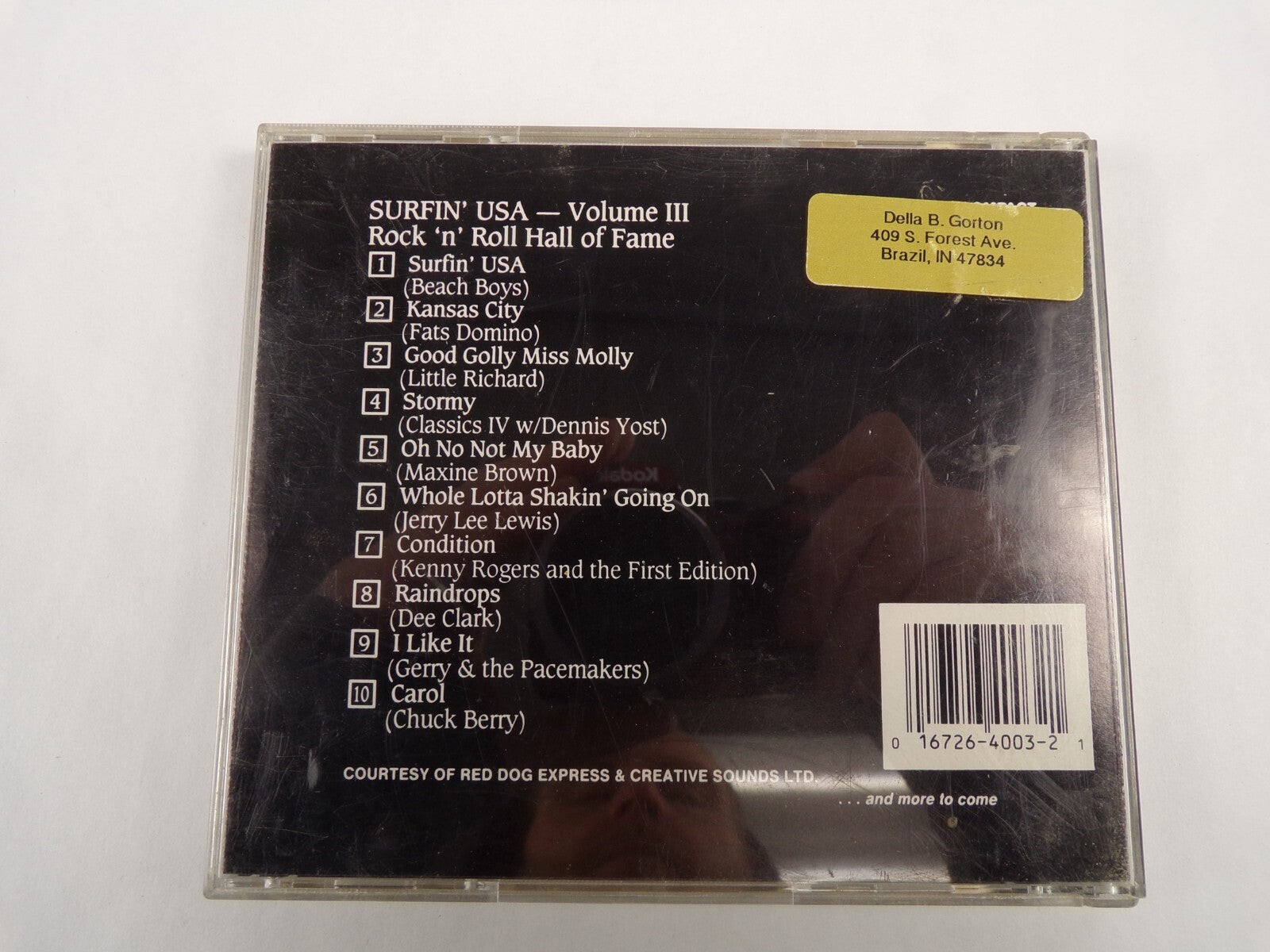 Surfin' Usa Rock 'n' Roll Hall Of Fame Vol 3 Surfin Usa Kansas City CD#54