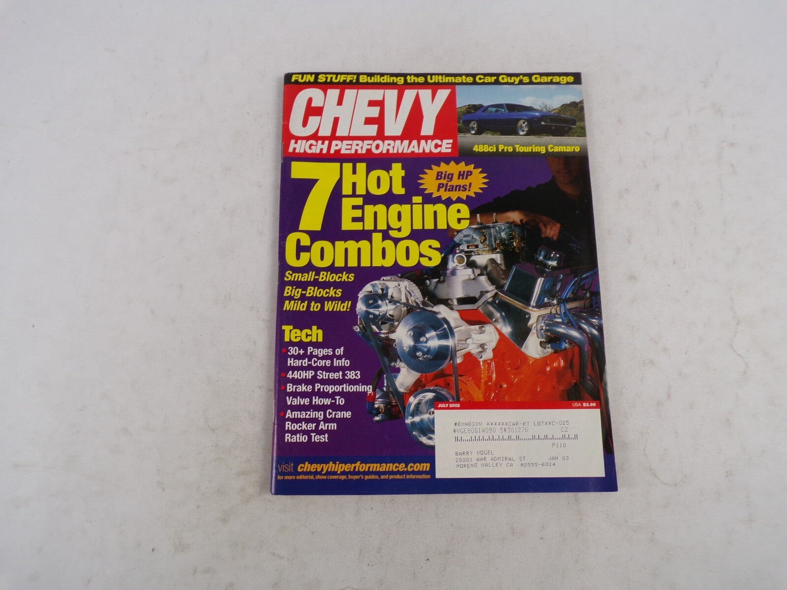 July 2002 Chevy High Performance 7 Hot Engine Combos Fun Stuff! Building The Ult
