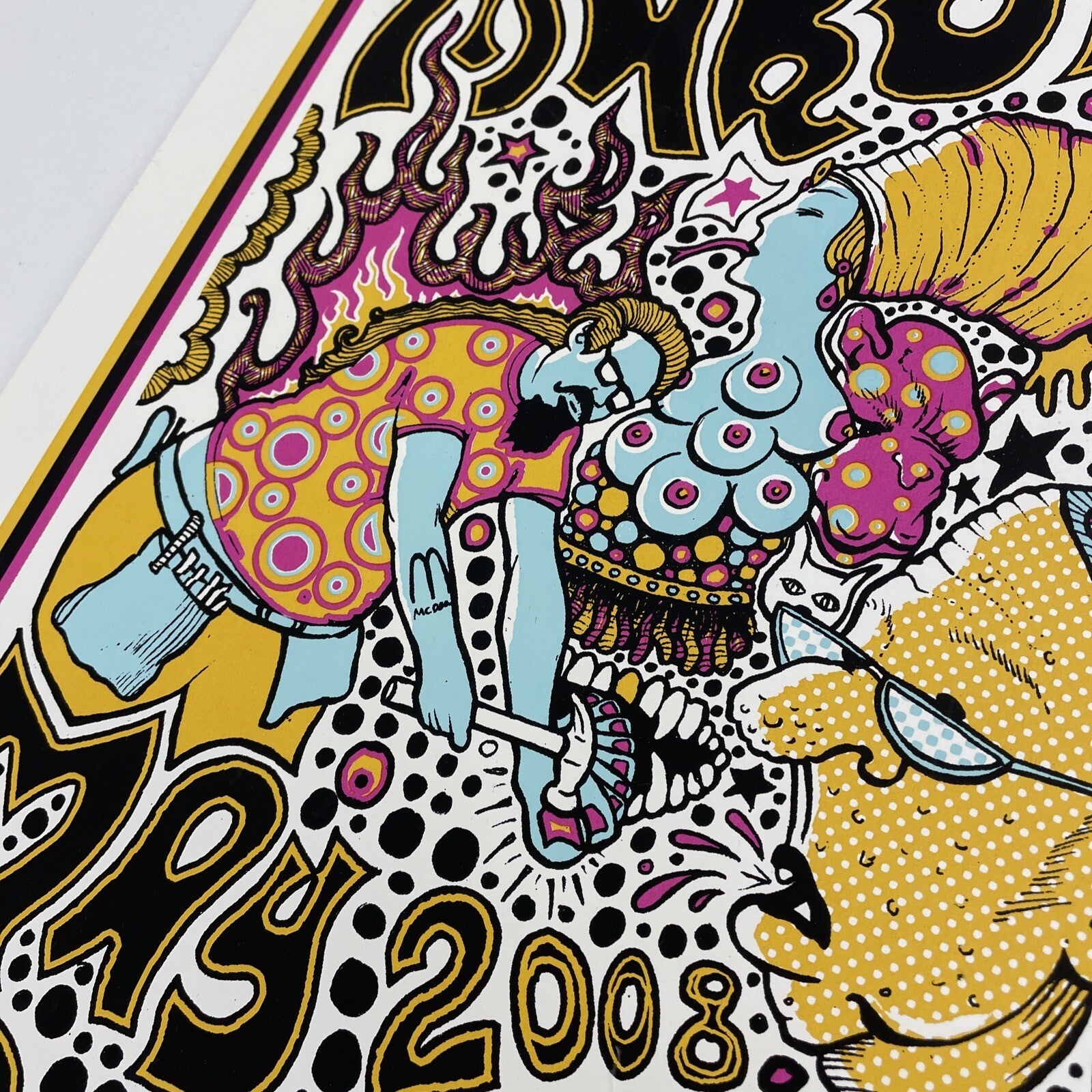 MARS VOLTA 2008 FILLMORE Silk Screened POSTER DARREN GREALISH DENVER #5 of 200