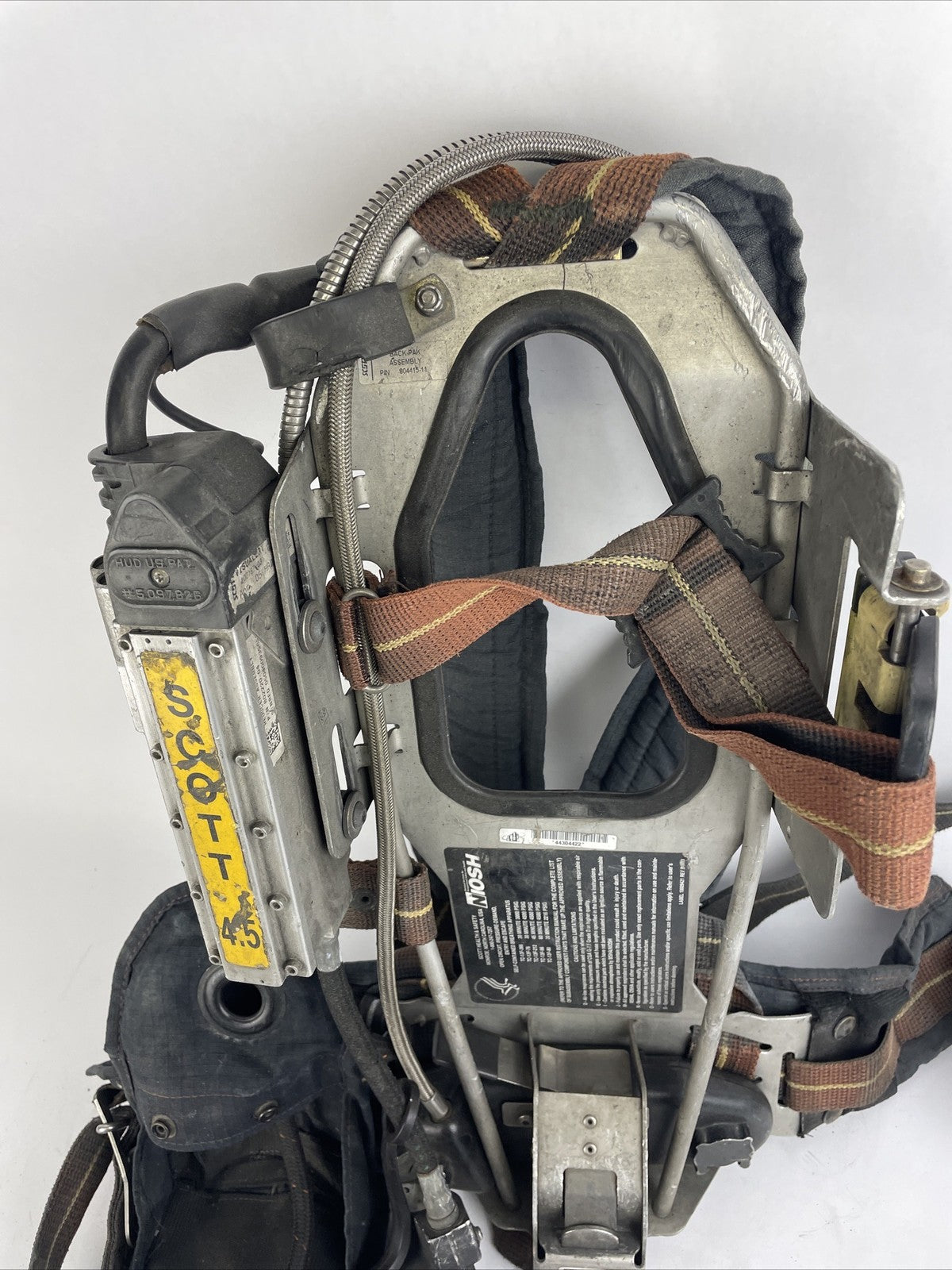 SCOTT SAFETY 4.5 4500 SCBA Air Pack Harness EZ-Flow Air Pak Plus with Sensor c