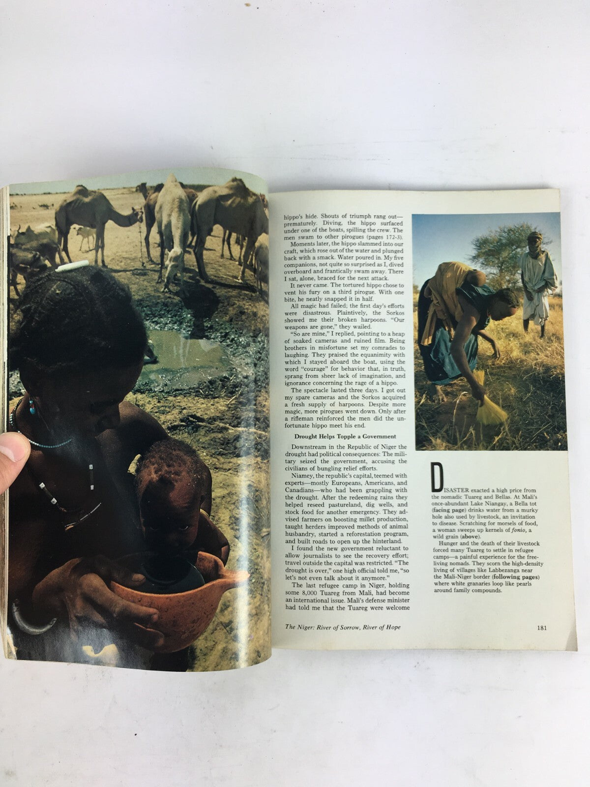August 1975 National Geographic Magazine The Niger River of Sorrow River of Hope