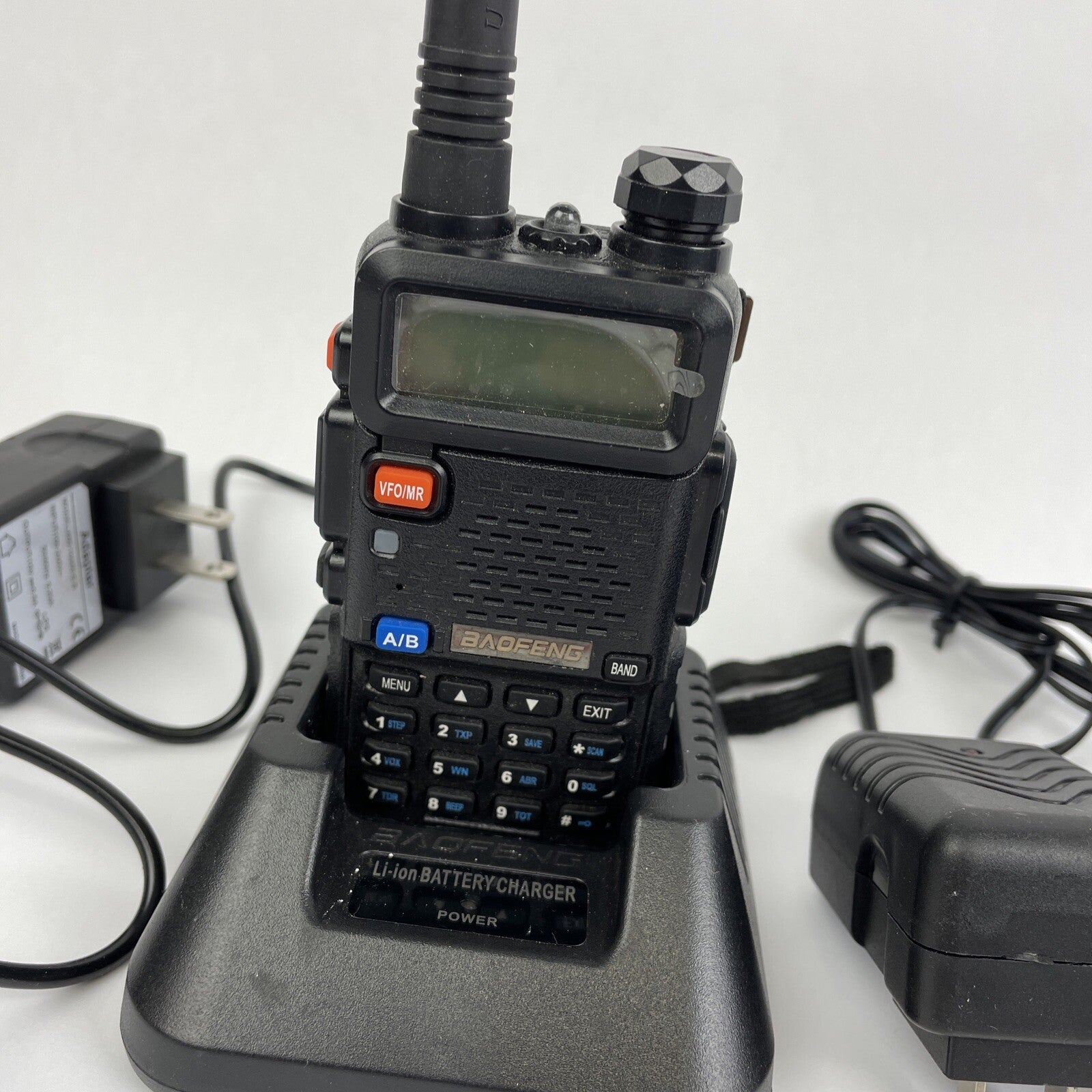 4 x BAOFENG UV-5R 8W Dual Band Two-Way Radio Black w Battery + Short / Tall LOOK