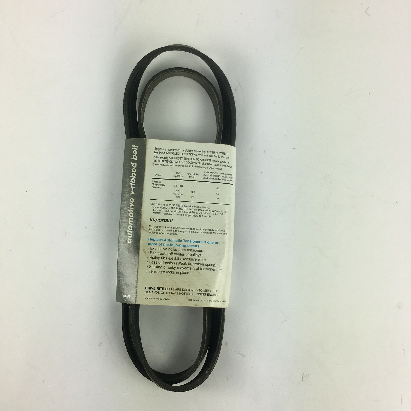 Genuine Drive Rite Automotive V-Ribbed Belt 5040515DR-4PK1310 A3