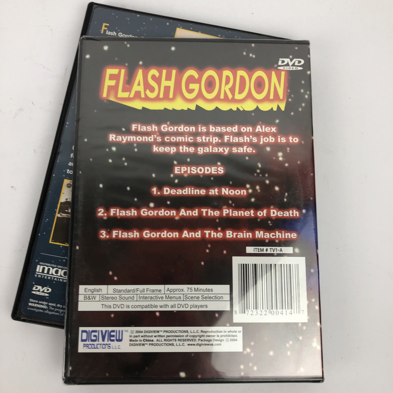 2 x Flash Gordon 3 Full Length Episodes + The Peril From Planet Mongo B&W