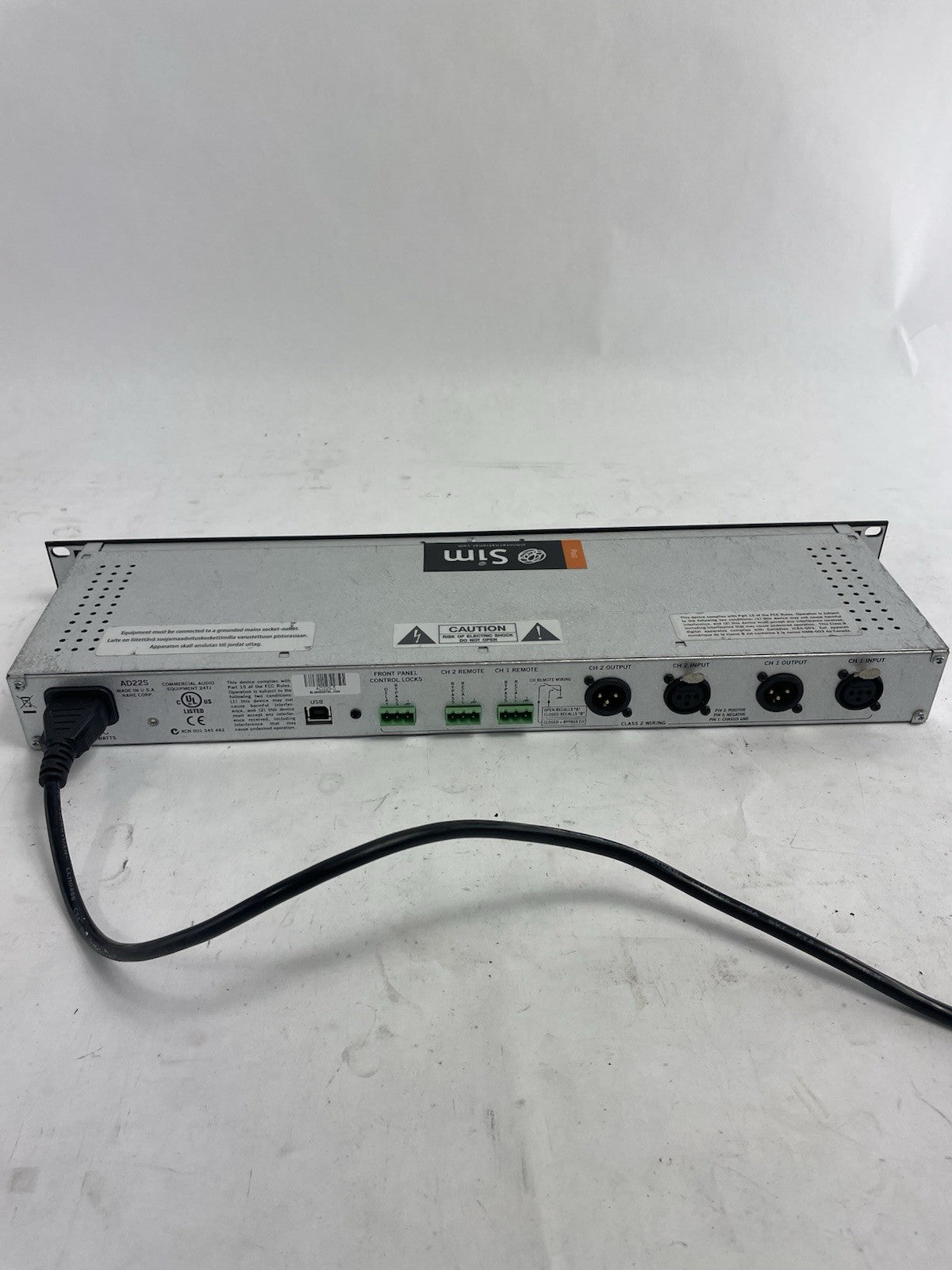 Rane PA System 2-Channel Audio Delay Unit AD22S