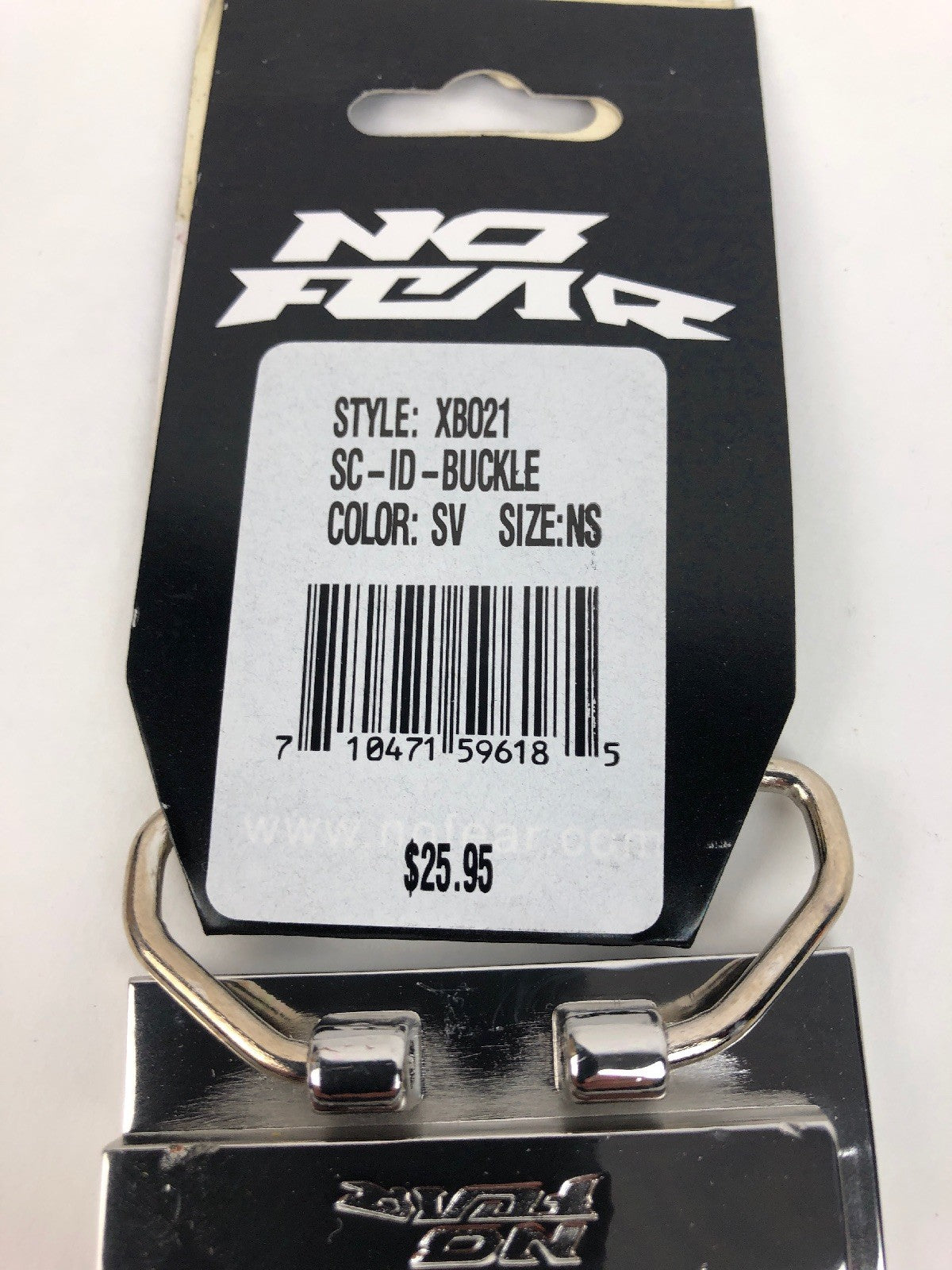 No Fear XB021 Southern California SO * CAL Sliver CHROME belt buckle - FSTSHP