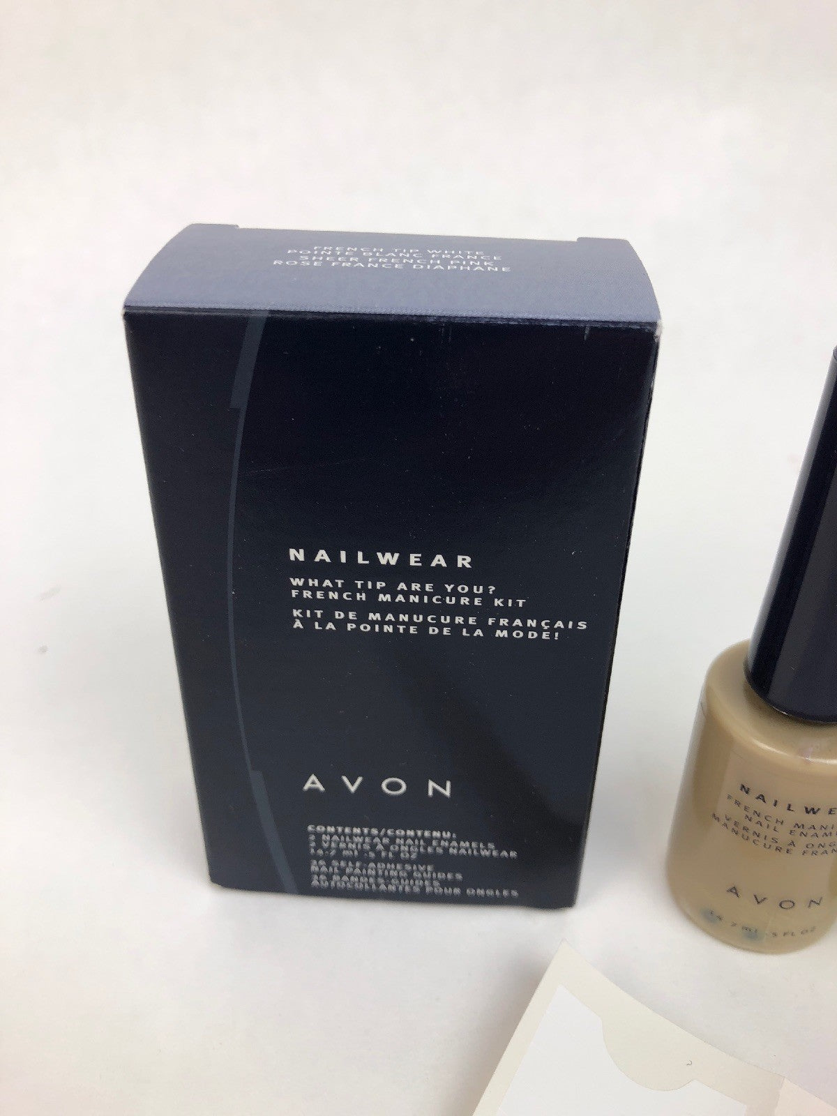 Avon NAILWEAR French Minicure Kit - French Tip White “ What Tip Are You” FSTSHP