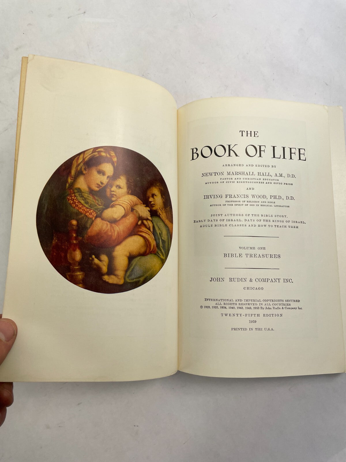 The Book of Life Volume One Bible Treasures volume 1