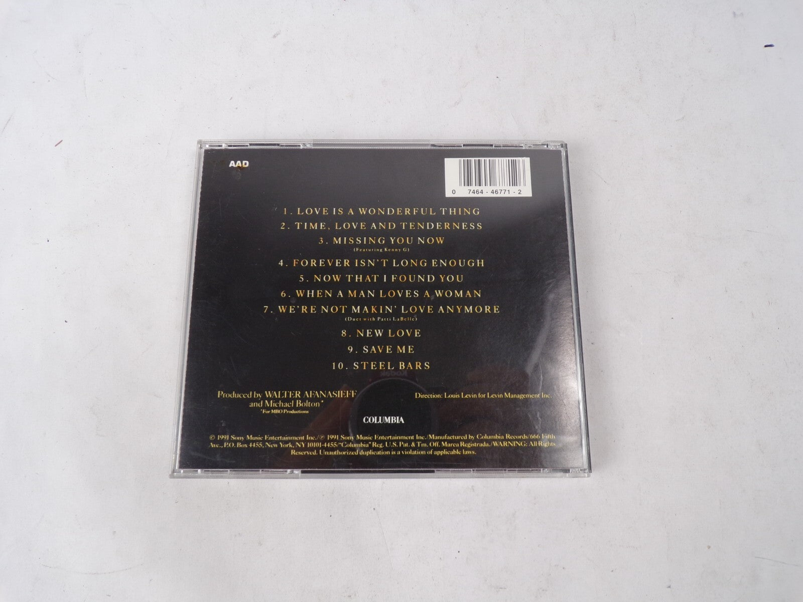 Michael Bolton Time, Love & Tenderness Love Is A Wonderful Thing Time, LoveCD#62