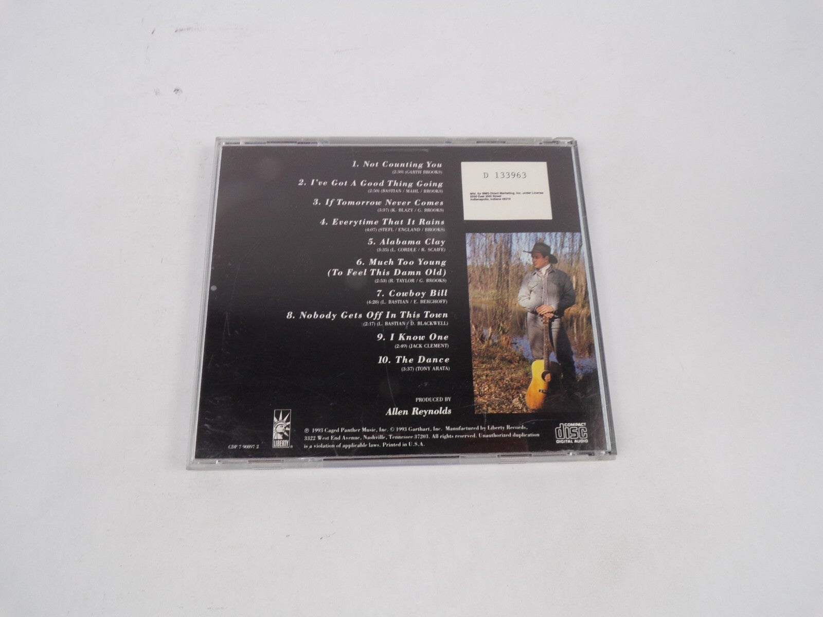 Garth Brooks Not Counting You If Tomorrow Never Comee Alabama Clay CD#67