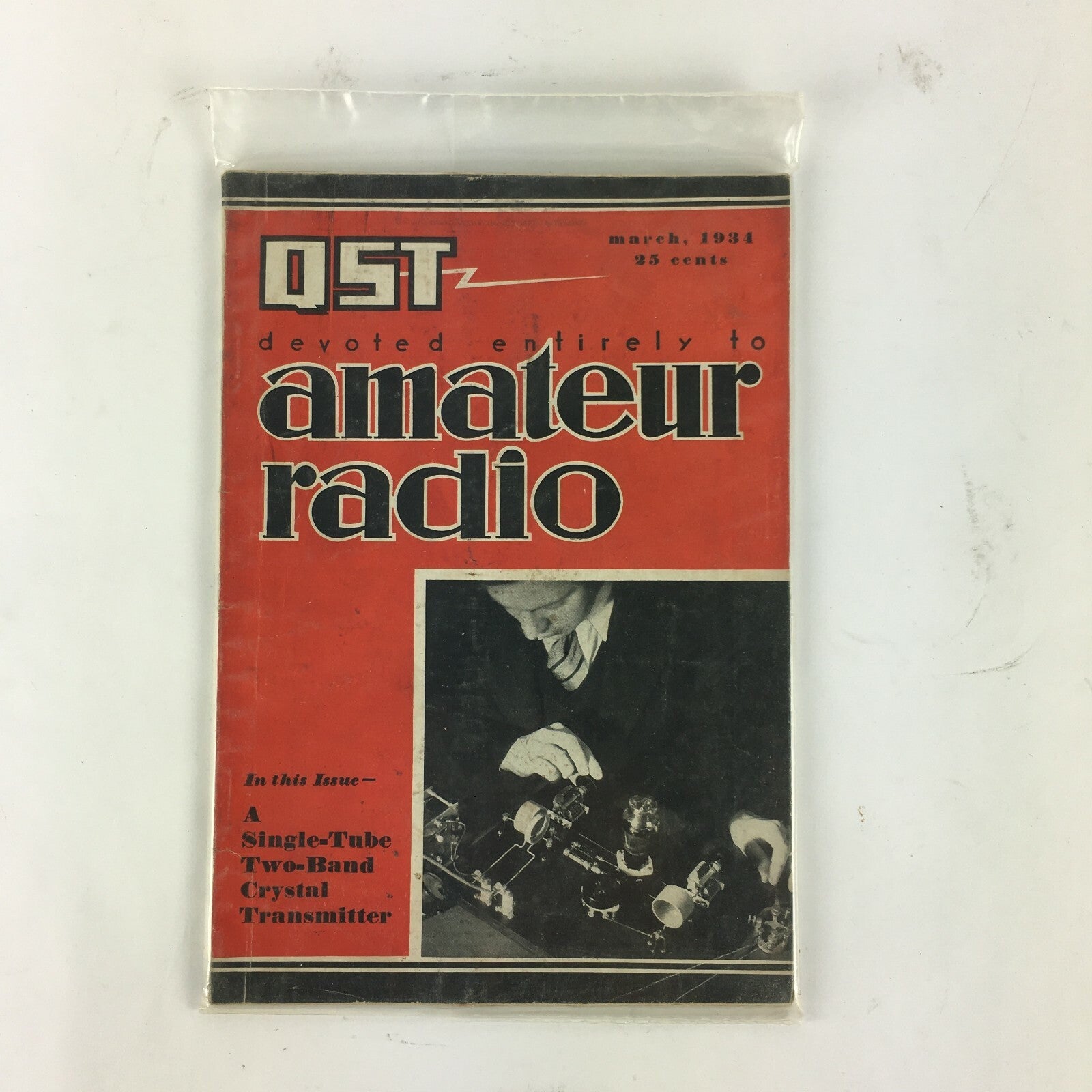 March 1934 QST Amateur Radio Magazine A Single Tube Two Band Crystal Transmitter
