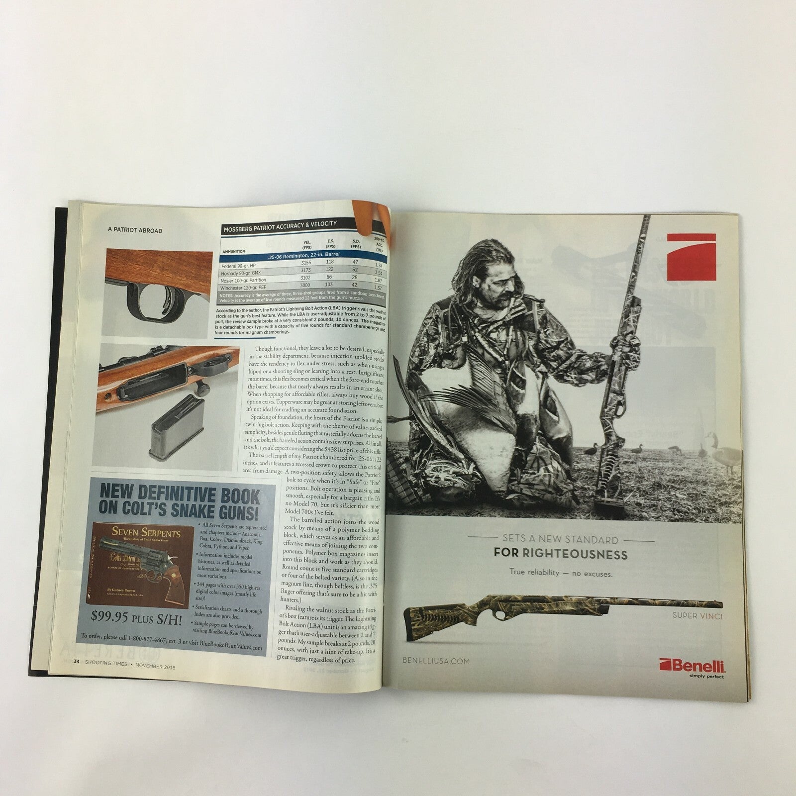 November 2015 Shooting Times Reload Magazine Franklin Armory First .17 WSM AR