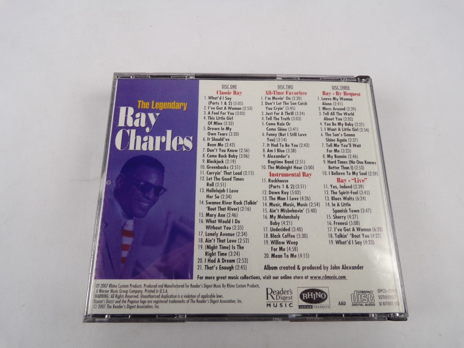 The Legendary Ray Charles What'd I Say Part 1 & 2 A Fool For You CD#35